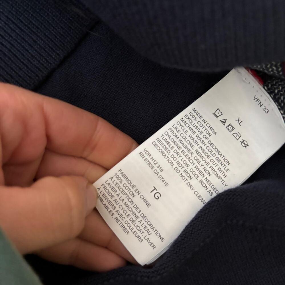 Nautica Navy Blue Pullover Sailboat Sweater Men's XL Nautical Cottage-Core - Picture 6 of 6